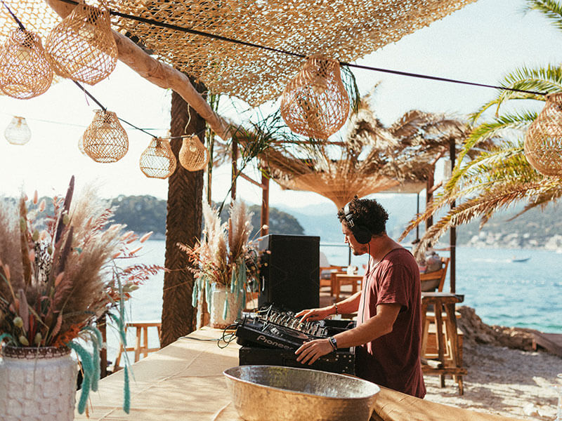 Vue aérienne du Coral Beach Club à Dubrovnik.