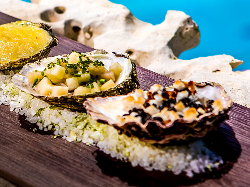 Mittelmeer-Meeresfrüchteplatte im Fine-Dining-Restaurant 360 in Dubrovnik
