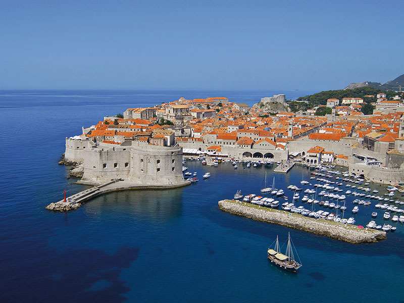 Dubrovnik’s UNESCO-listed Old Town seen from above