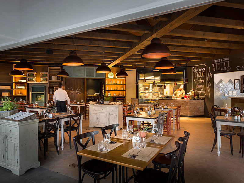 Interno della La Pentola Trattoria Italiana