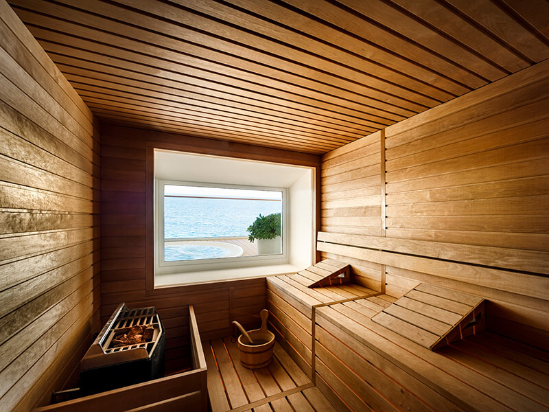 Fińska sauna w Balance Mediterranean Spa w centrum spa Girandella Valamar Collection Resort