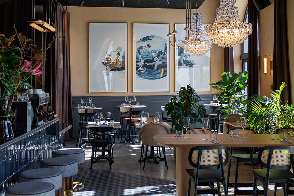 Interior of JAZ by Ana Roš, a contemporary restaurant in Poreč, Istria