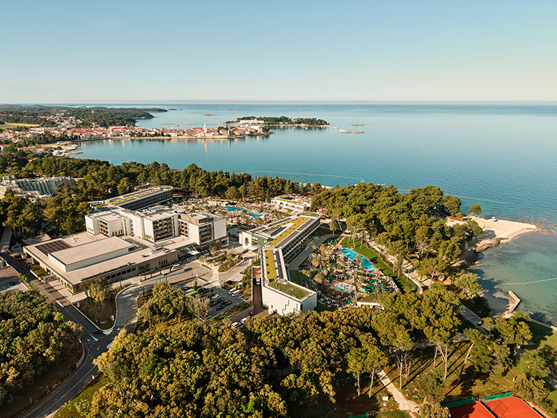 Family-friendly Maro Sandy Beach with scenic coastline and Isabella Island Resort near Poreč