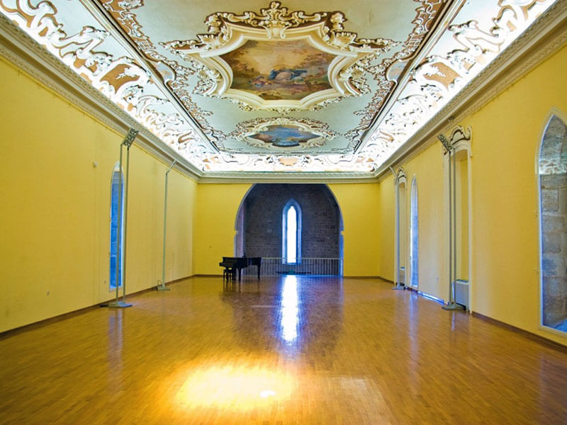 Istrian Council House interior with vaulted ceiling in Poreč