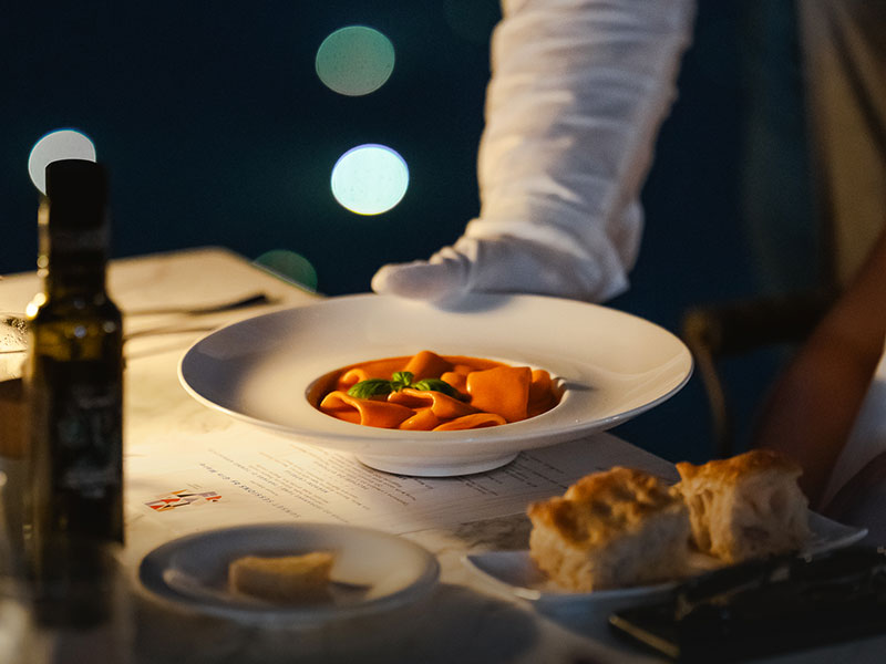 Gourmet dish served at Miramare by Fratelli Cerea, fine dining restaurant in Poreč