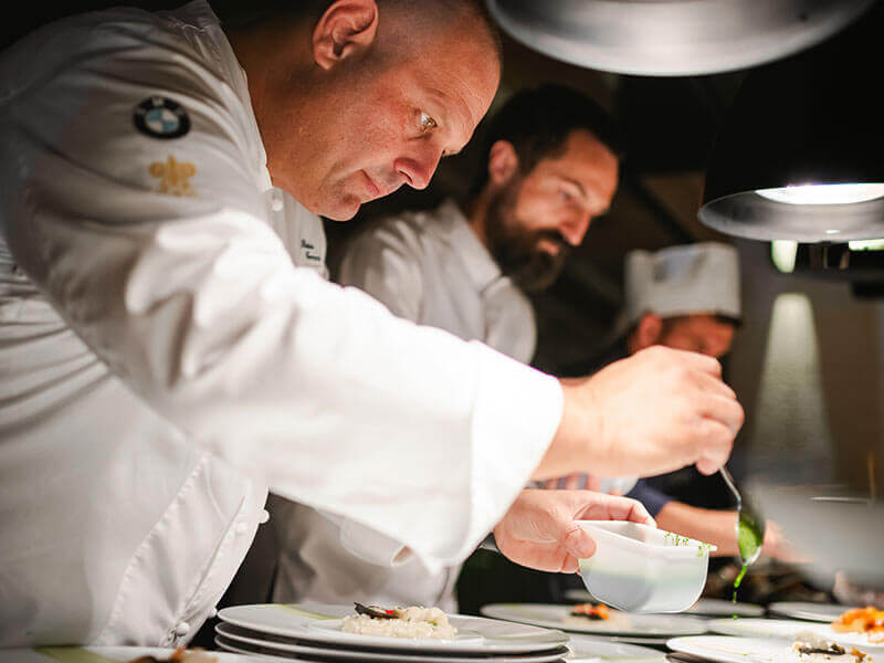 Behind the scenes with chefs at Miramare fine dining restaurant