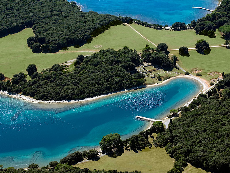 Blue lagoons and green landscapes of Brijuni